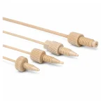 CHZT2 beige PEEK conical fittings installed on chromatography tubing