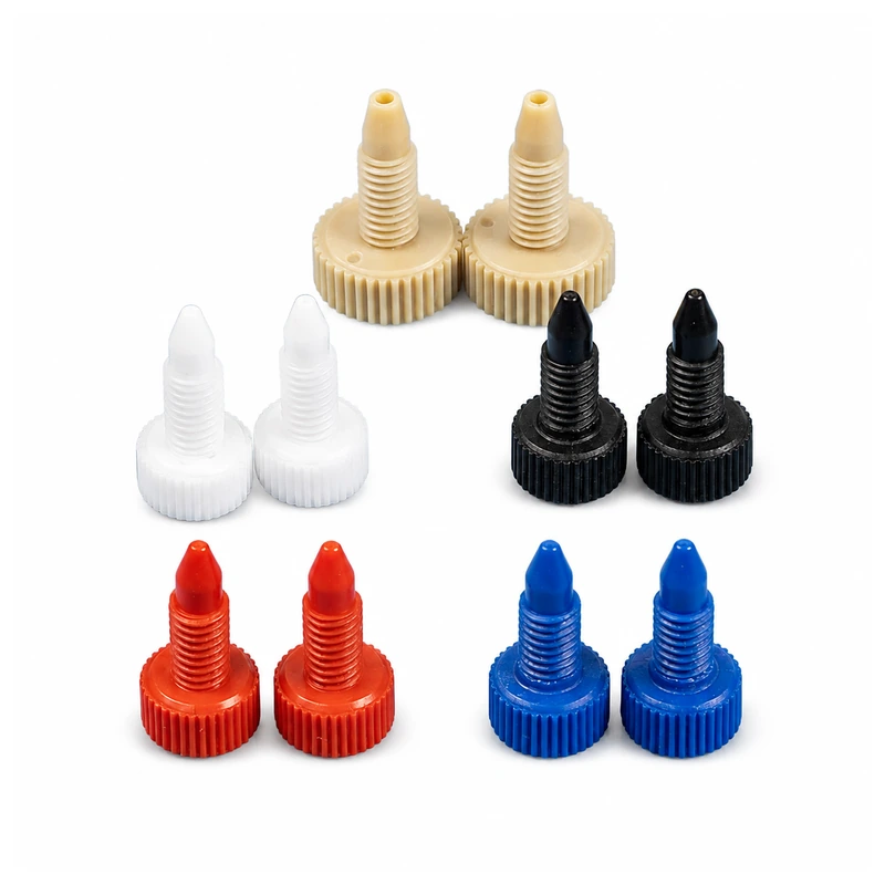 10-32 UNF HPLC Threaded Plugs, PP and PEEK, Multiple Models, gallery view 3 on white background