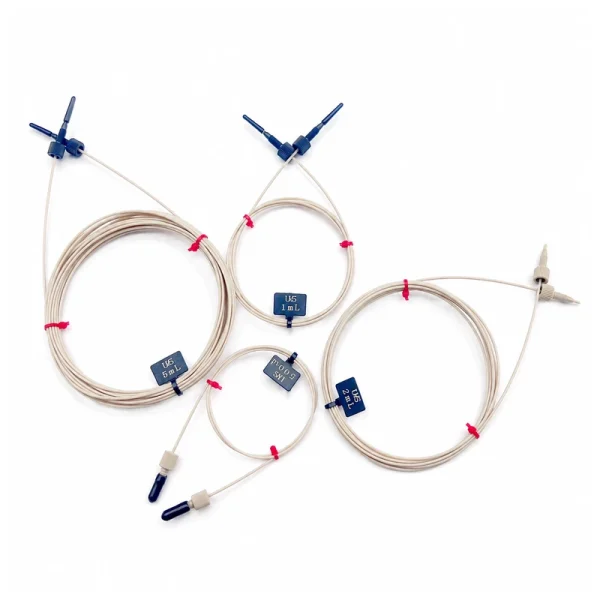 PEEK HPLC Sample Loops, 5 uL to 30 mL, gallery view 2 on white background