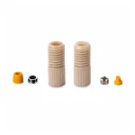 RZ01B PEEK fitting bodies, yellow ferrules and silver metal sleeves