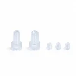 RZ03G white threaded conical fittings with translucent ferrules