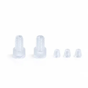 RZ03G white threaded conical fittings with translucent ferrules
