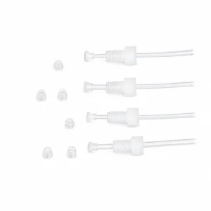 RZ03G fitting assemblies on clear tubing with separate ferrules