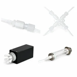 RZ03G fittings used with unions, valves and sample injectors