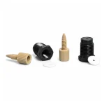 RZADAPT beige and black PEEK adapters with two white sealing washers