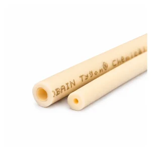 Two cream lined RZCHEMICAL pump tubes with open ends