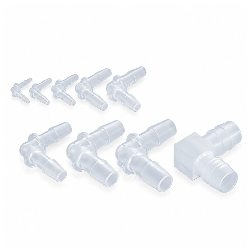 PP Barbed Elbow Fittings, Multiple Sizes, gallery view 1 on white background