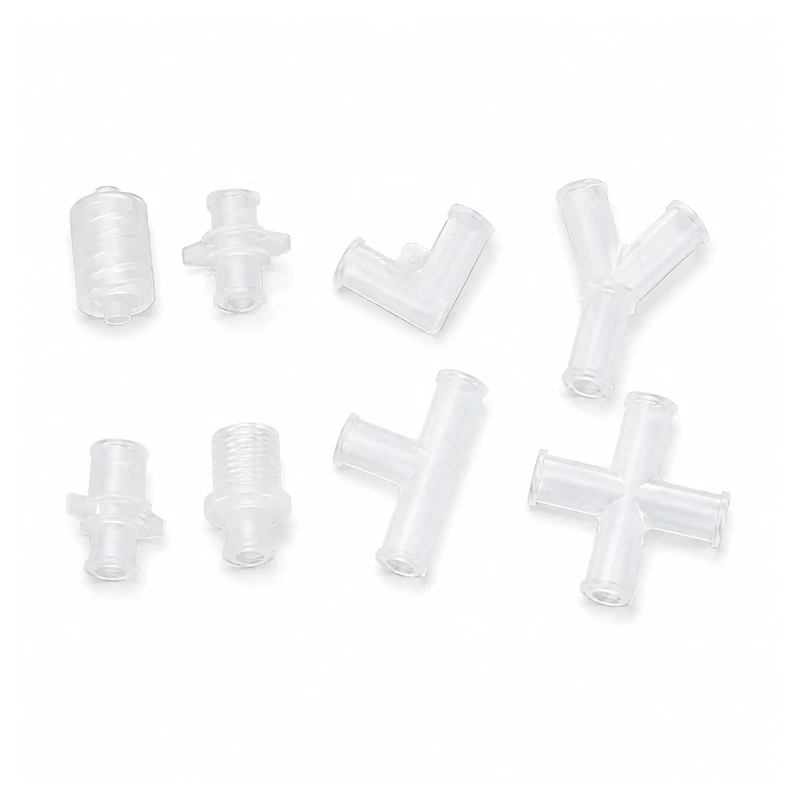 RZLUERTEE translucent Luer straight elbow tee Y and cross connectors