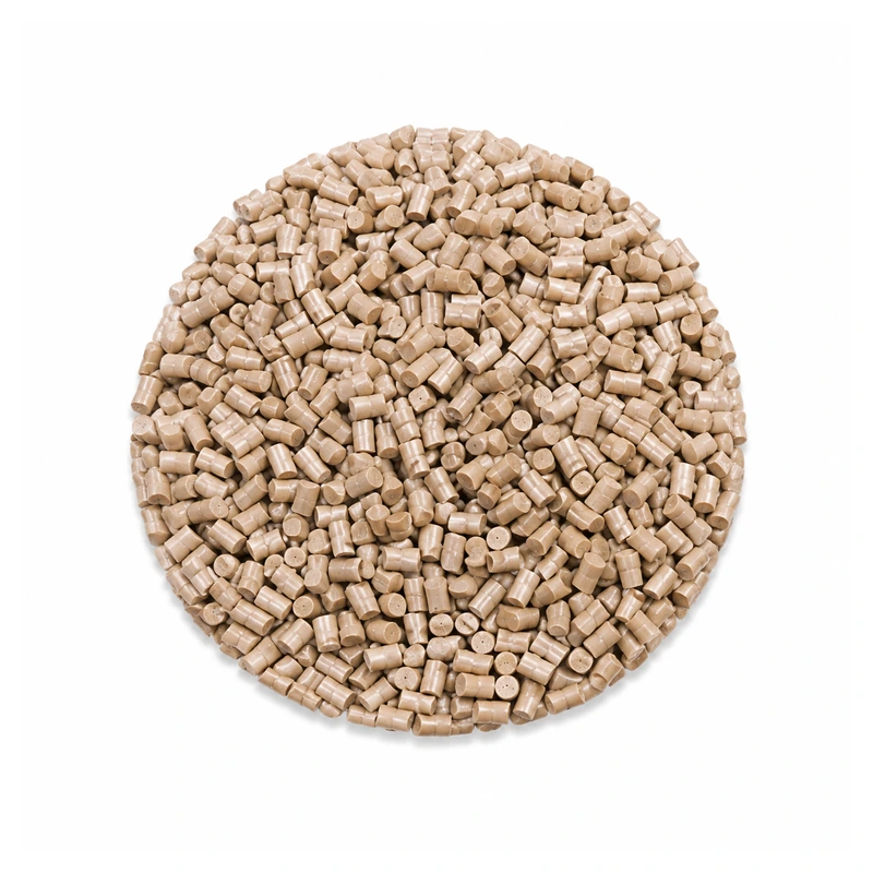Beige PEEK pellets used for RZNL05 fitting bodies