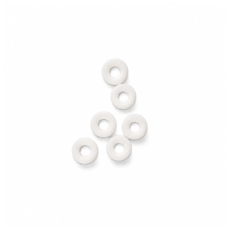 PTFE Washer and Seal Rings for Tubing Fittings, Multiple Sizes, gallery view 3 on white background