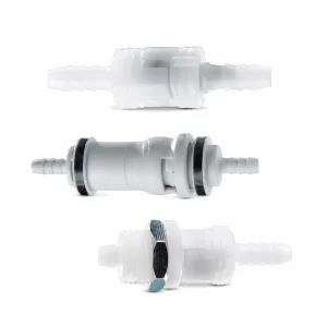 Standard check-valve and through-panel RZQUICKNS couplers