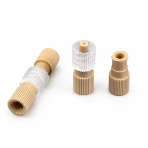 Three RZRH PEEK Luer adapter configurations