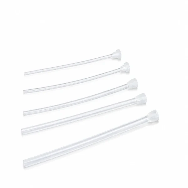 Five clear tubing assemblies with RZRING ferrules