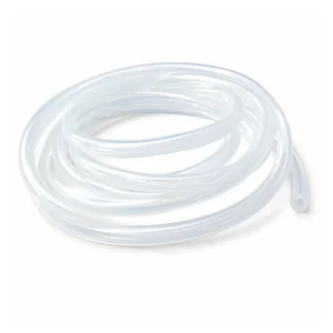 Coiled transparent silicone peristaltic pump tubing