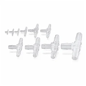 PP T-Shaped Barbed Hose Fittings, Multiple Sizes, gallery view 1 on white background