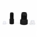 RZWD06B black PEEK conical fittings with translucent ferrules