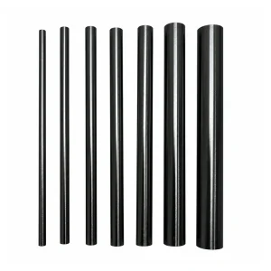 Black Zirconia Ceramic Solid Rods, Multiple Diameters and Pack Sizes, gallery view 1, centered on white background