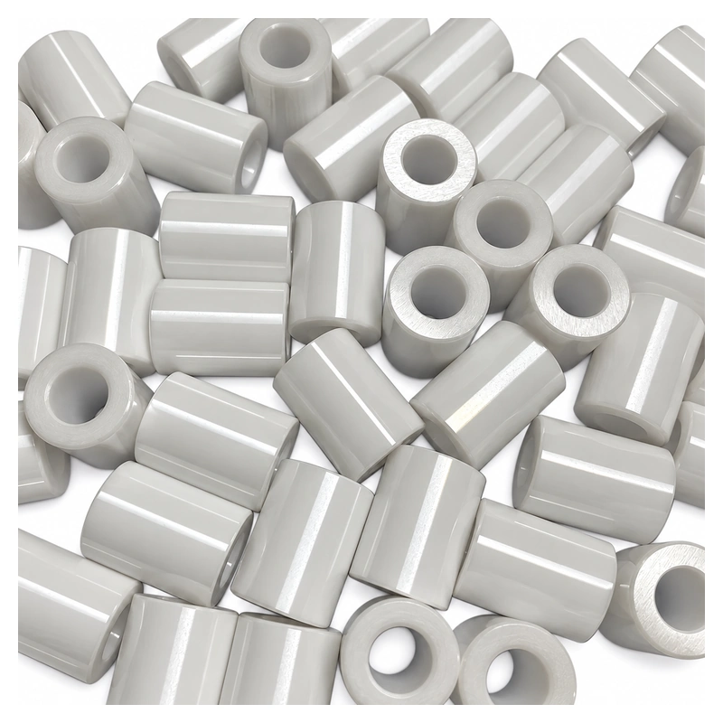 Zirconia Ceramic Sleeves, 15 mm OD and 8 mm ID, gallery view 1, centered on white background