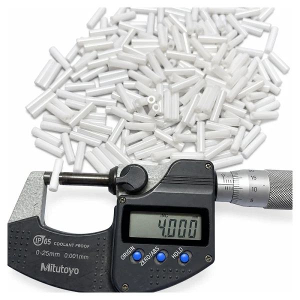 Zirconia Ceramic Tubes, Multiple Sizes and Pack Quantities, gallery view 1, centered on white background