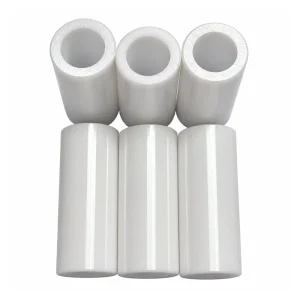 Zirconia Ceramic Sleeve, 18 mm OD, 12 mm ID, 46.2 mm Length, gallery view 1, centered on white background