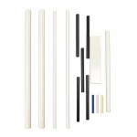 Black Zirconia Ceramic Solid Rod, gallery view 1, centered on white background