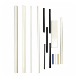 Black Zirconia Ceramic Solid Rod, gallery view 1, centered on white background