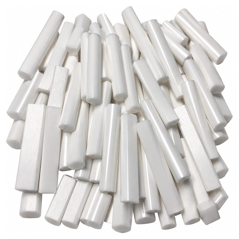Zirconia Ceramic D-Profile Shaft, 4 mm OD and 26.5 mm Length, gallery view 1, centered on white background