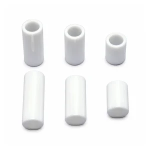 Zirconia Ceramic Sleeves, 7 mm OD and 5 mm ID, Multiple Lengths, gallery view 1, centered on white background