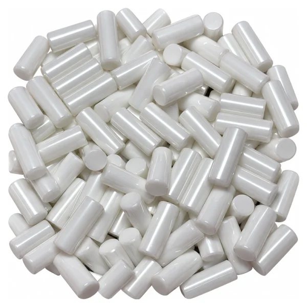 8 mm Zirconia Ceramic Rods and Positioning Pins, Multiple Lengths and Chamfers, gallery view 1, centered on white background