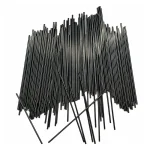 Black Zirconia Ceramic Rods, 0.85 mm and 1.0 mm Diameter, 50 mm Length, gallery view 1, centered on white background