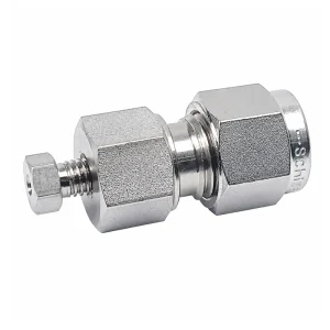 1/16 in Screw-Type HPLC Straight Adapters to Tube Ferrules, Multiple Sizes, gallery view 1 on white background