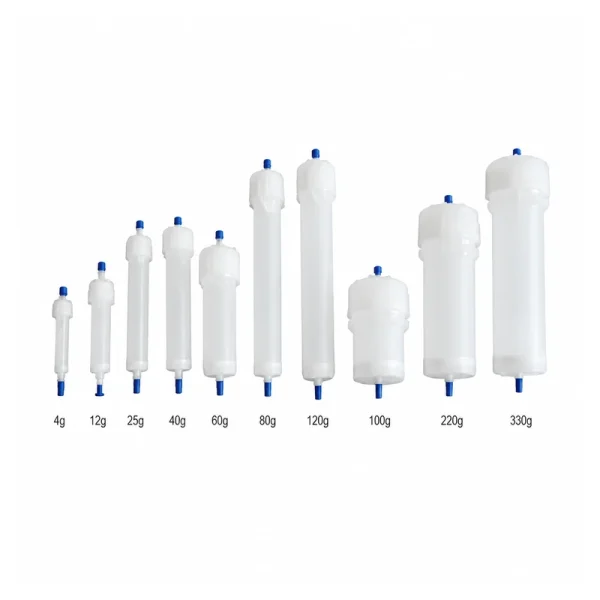 01-9 Medium- and Low-Pressure Chromatography Empty Columns, 8-539 mL, gallery view 1 on white background
