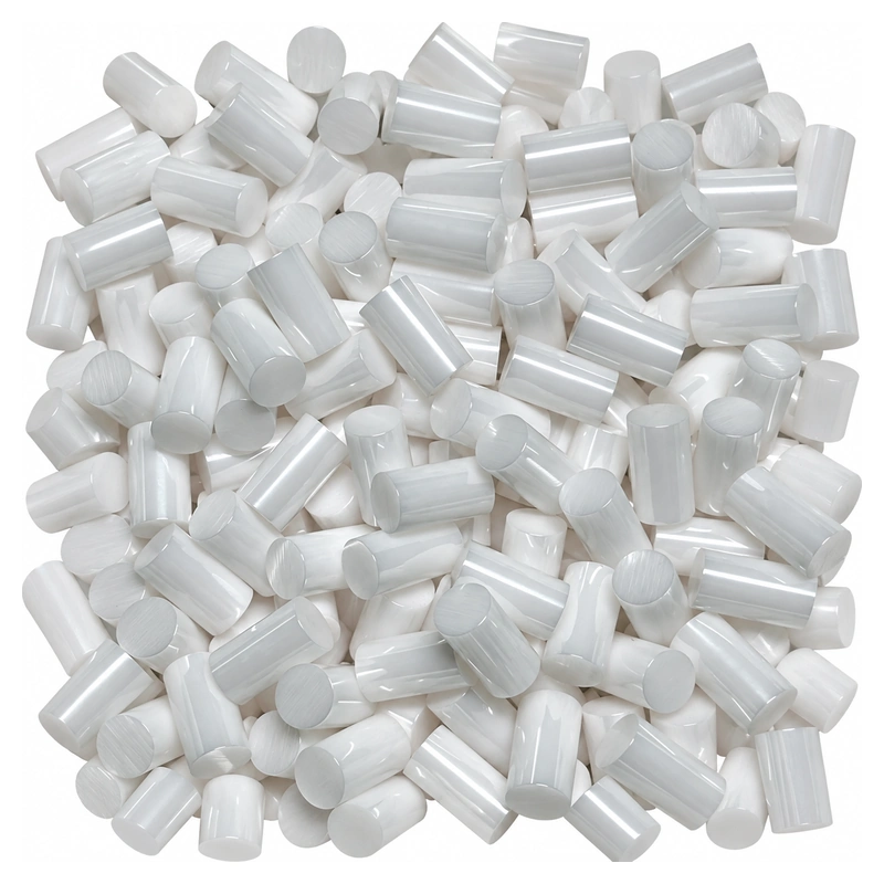 Polished Zirconia Ceramic Pins and Rods, Multiple Lengths, gallery view 2, centered on white background