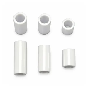 Zirconia Ceramic Sleeves, 7 mm OD and 5 mm ID, Multiple Lengths, gallery view 2, centered on white background