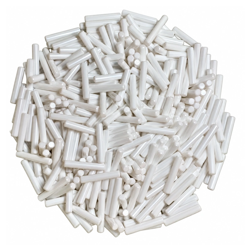8 mm Zirconia Ceramic Rods and Positioning Pins, Multiple Lengths and Chamfers, gallery view 2, centered on white background
