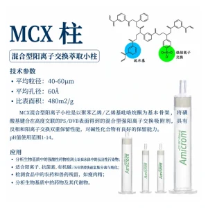 MCX Mixed-Mode Cation-Exchange SPE Columns, Multiple Sizes and Pack Options, gallery view 2 on white background