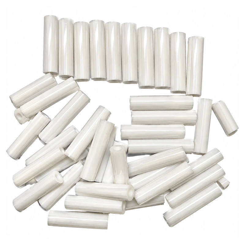 Zirconia Ceramic Sleeves, Multiple OD, ID and Length Configurations, gallery view 2, centered on white background