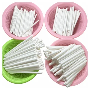 Zirconia Ceramic Solid Rods, 150 mm and 200 mm Lengths, gallery view 2, centered on white background