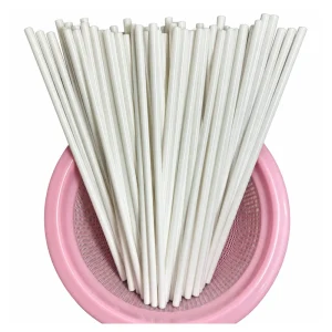 Zirconia or Alumina Ceramic Solid Rod, 8 mm Diameter and 300 mm Length, gallery view 2, centered on white background
