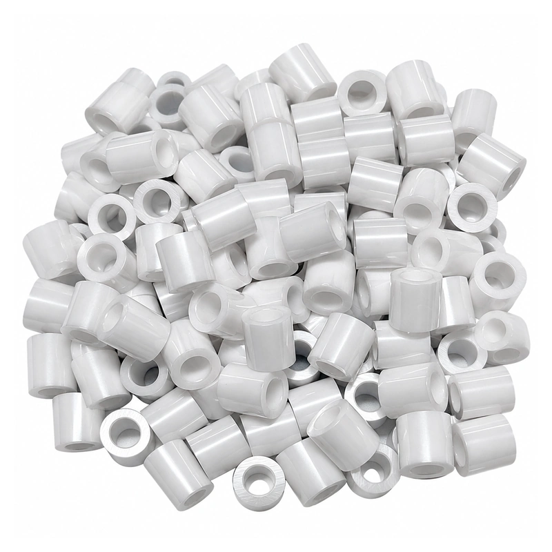 Zirconia Ceramic Sleeves, Multiple OD, ID and Height Configurations, gallery view 2, centered on white background
