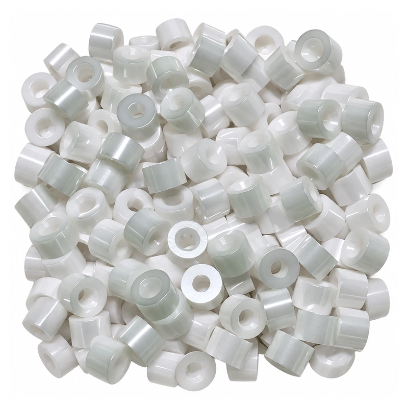 Zirconia Ceramic Sleeves, Rings and Washers, Multiple Sizes, gallery view 3, centered on white background