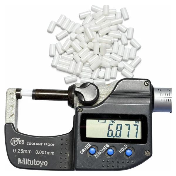 Zirconia Ceramic Positioning Pins, 3.6 mm OD and 6.85 mm Length, gallery view 3, centered on white background