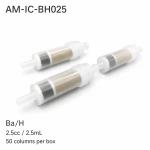 Ion-chromatography pretreatment column, Ba/H composite, 2.5 cc, 50 columns per box, AM-IC-BH025