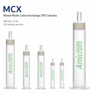 MCX mixed-mode cation-exchange SPE column, 500 mg / 12 mL, 20 columns per box